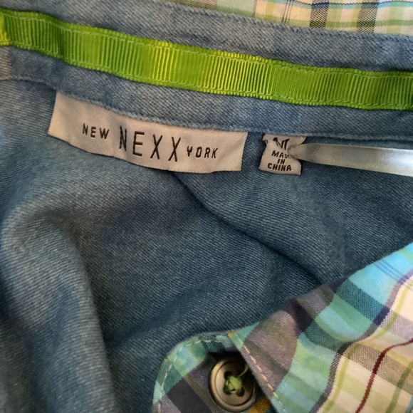 Plaid Cotton Button Up with Finish Details - Picture 7 of 9